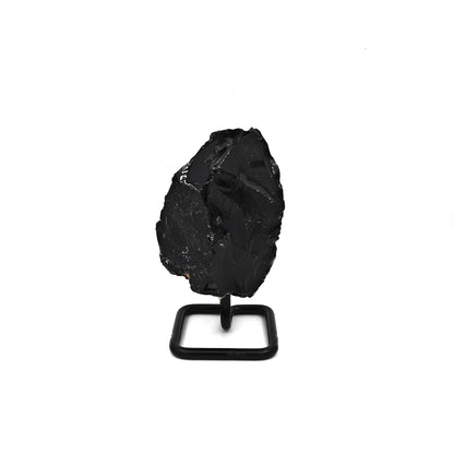 Obsidienne brute sur socle de 250 grammes