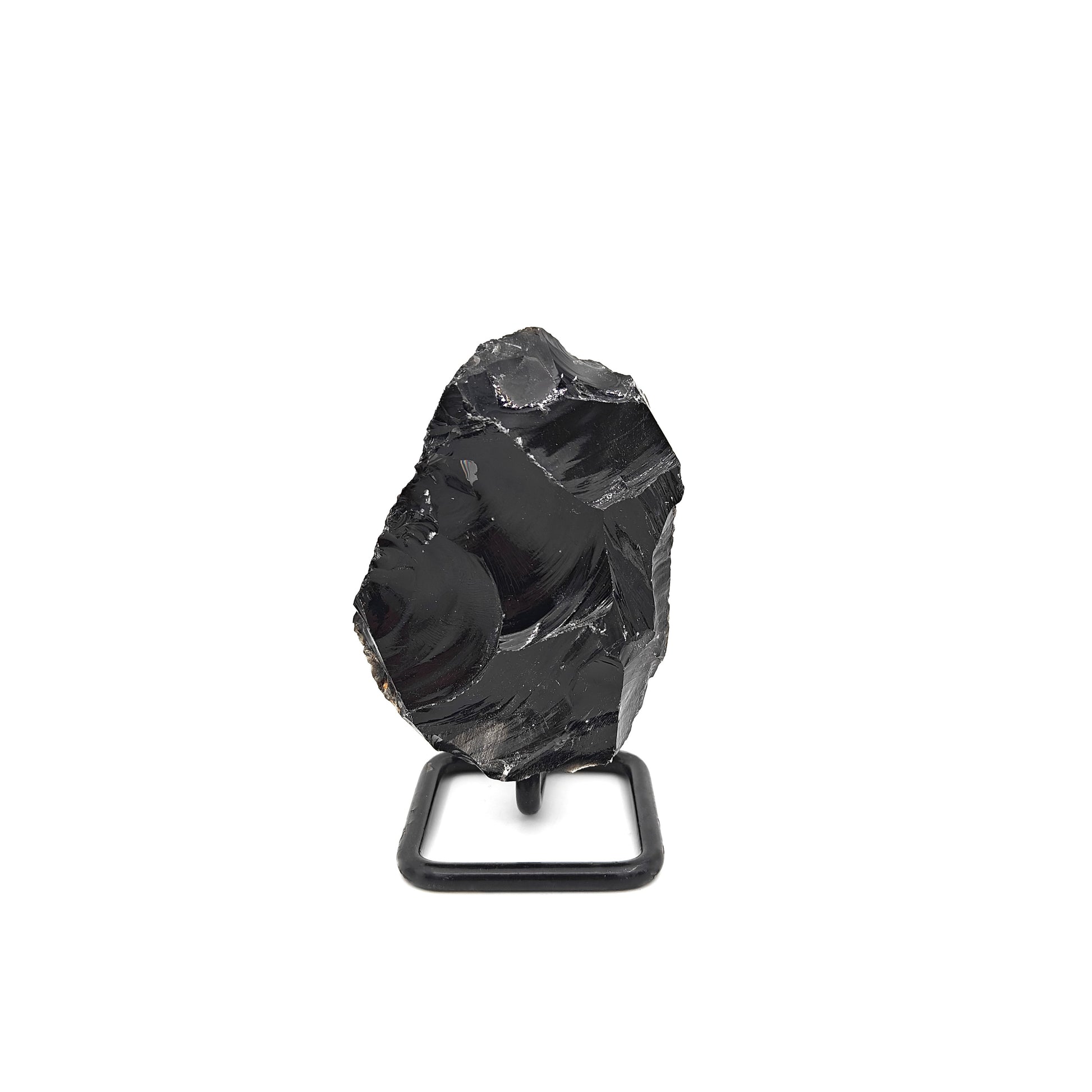 Obsidienne brute sur socle de 300 grammes