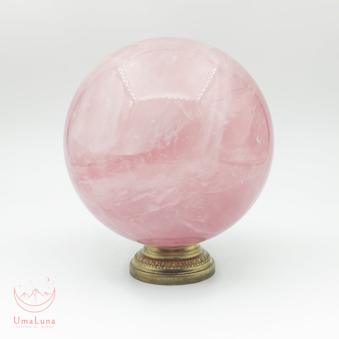 sphère de quartz rose de 1100 grammes