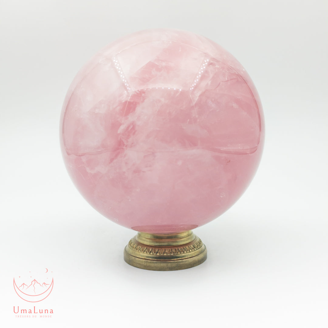 sphère de quartz rose de 1100 grammes