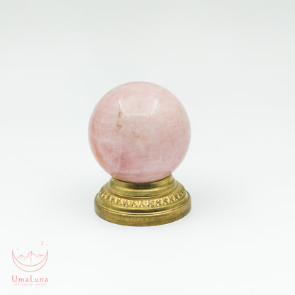 sphère de quartz rose de 90 grammes