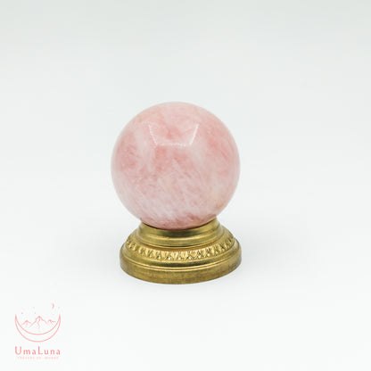 sphère de quartz rose de 90 grammes