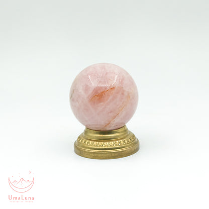 sphère de quartz rose de 90 grammes